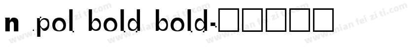 nupol bold bold字体转换